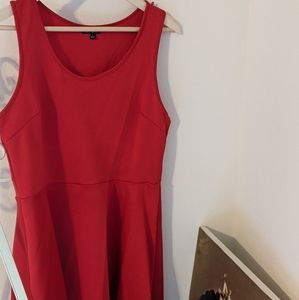 Red dress with cute pumps!